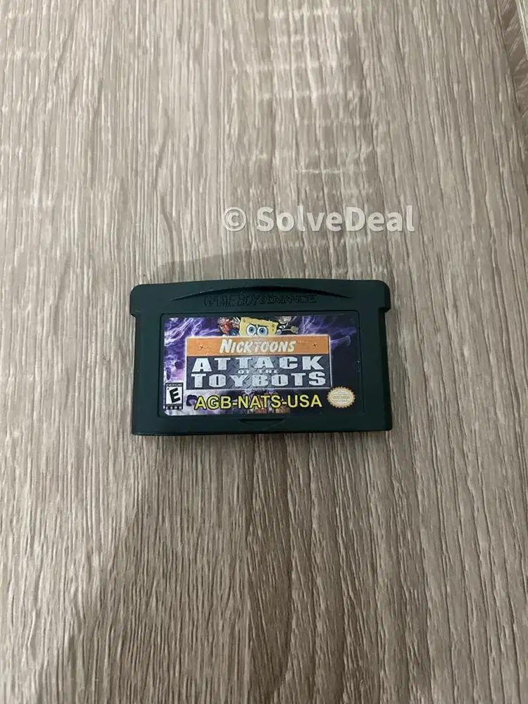 Game Game Boy Advance SpongeBob Original GBA Cartridge