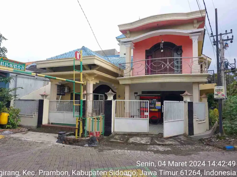 DI JUAL RUMAH

PERUM GRAND INDRAPRASTA B2 NO 25
KEL. : SIMOGIRANG
KEC. : PRAMBON 
KAB  : SIDOARJO