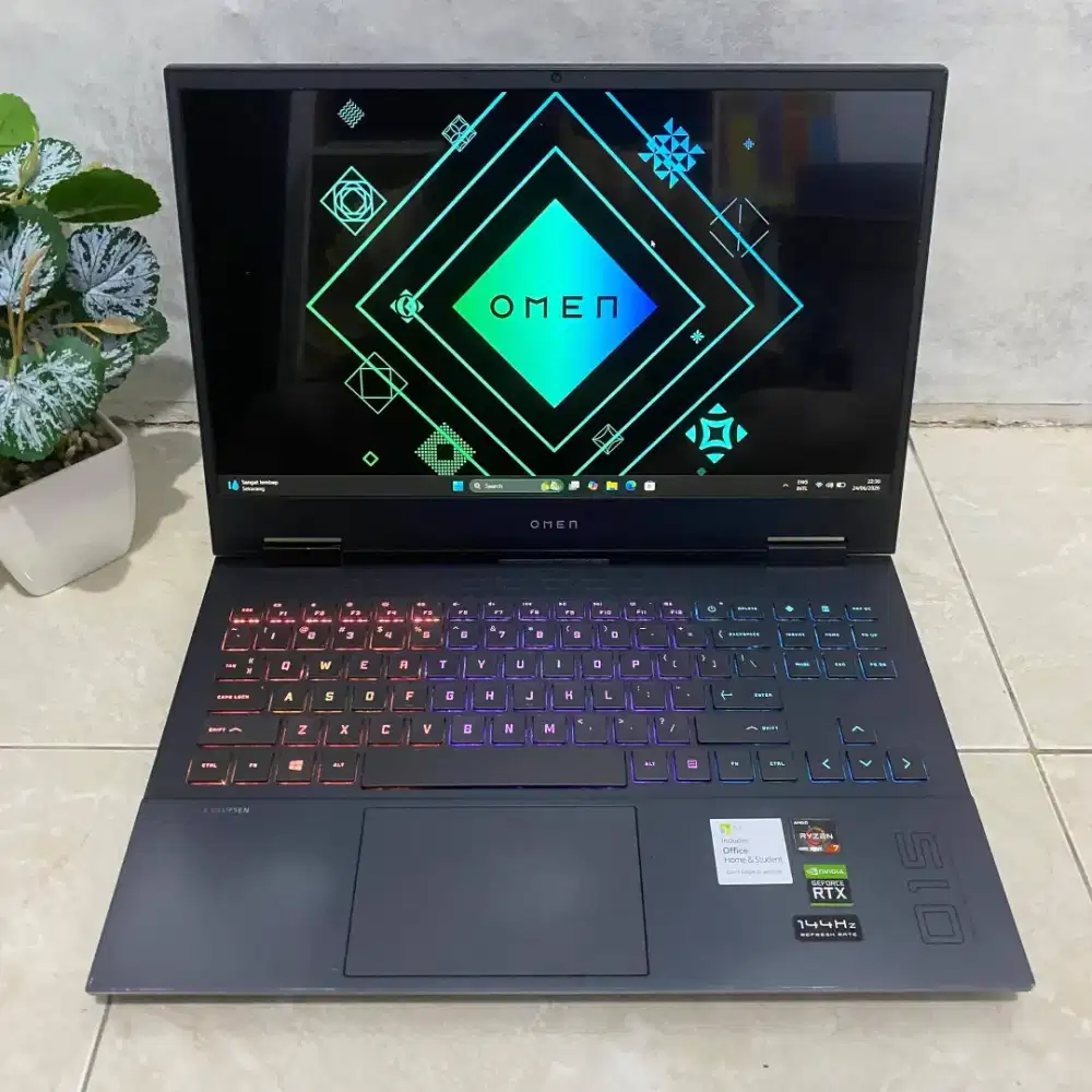 HP OMEN 15 Ryzen 7 4800H Ram 16Gb SSD 512GB RTX 2060