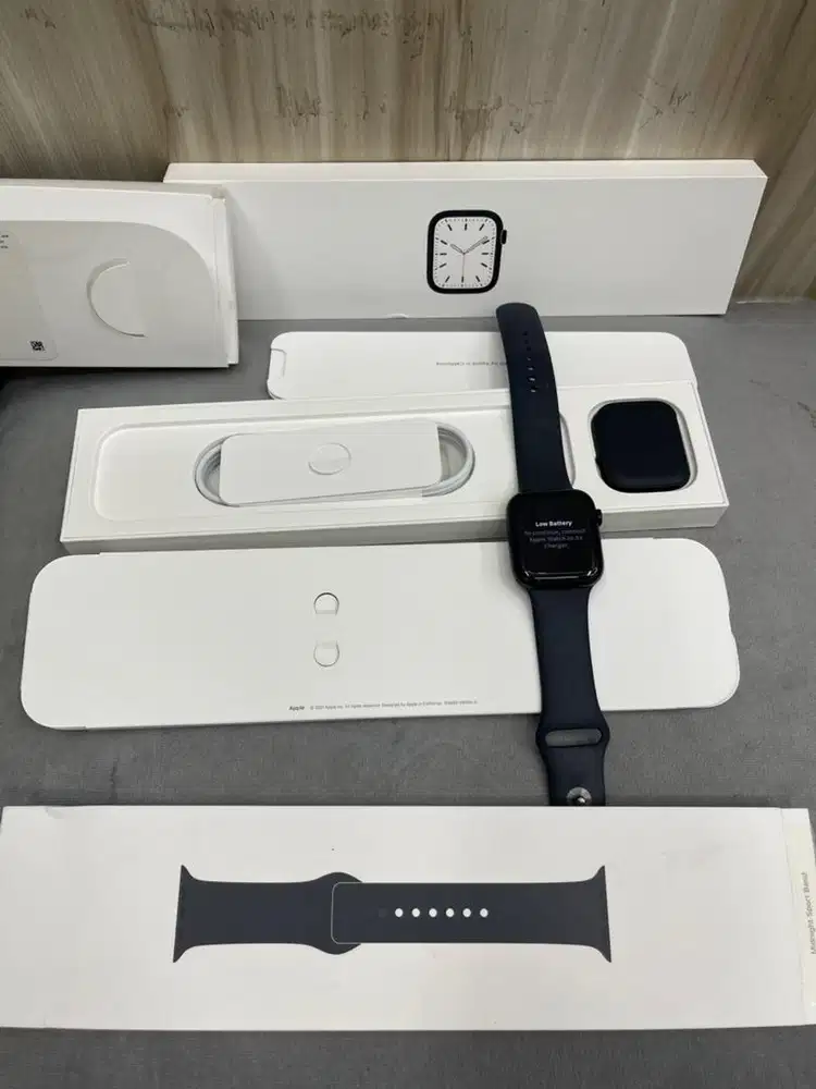 Apple watch Series 7 45mm ex resmi inter fulset original