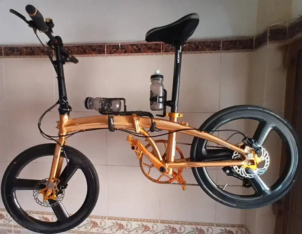 Sepeda lipat selly ECOSMO GOLD EDITION 11 Speed 20 Alloy