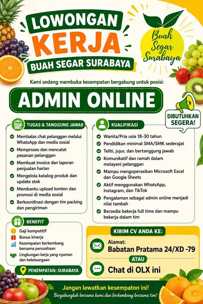 Admin Online Buah