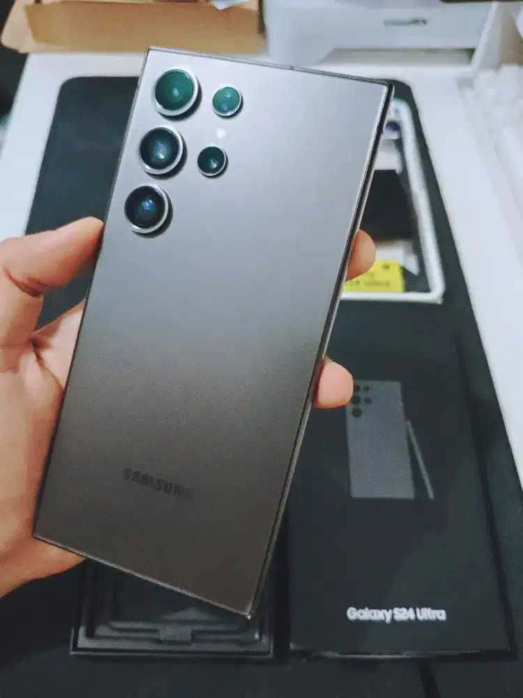 Samsung S24 Ultra Titanium Black Ram 12/256 Gb Fullset Mulus Original