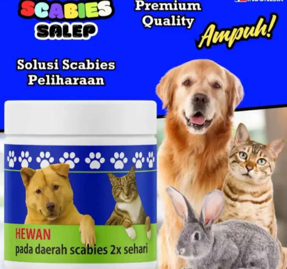 Salep Scabies Jamur 30Gr obat jamur kucing anjing kekinci ampuh FeFarm