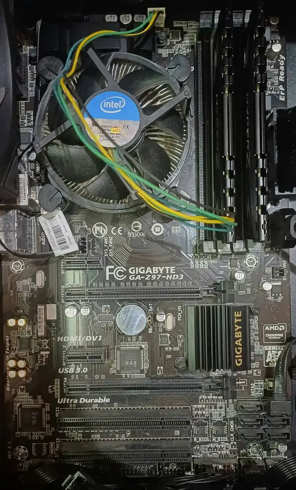 Gigabyte GA-Z97-HD3 + Intel i7-4790K + RAM 16GB DDR3 + Fan Intel