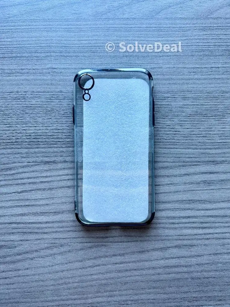 Case Iphone XR Clear Gray Transparan Soft Case