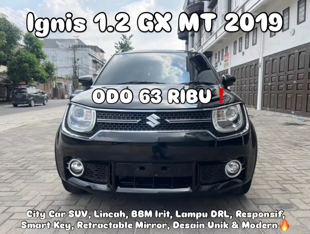 (TDP 22 JUTA!) Suzuki Ignis 1.2 GX Manual Hitam 2019