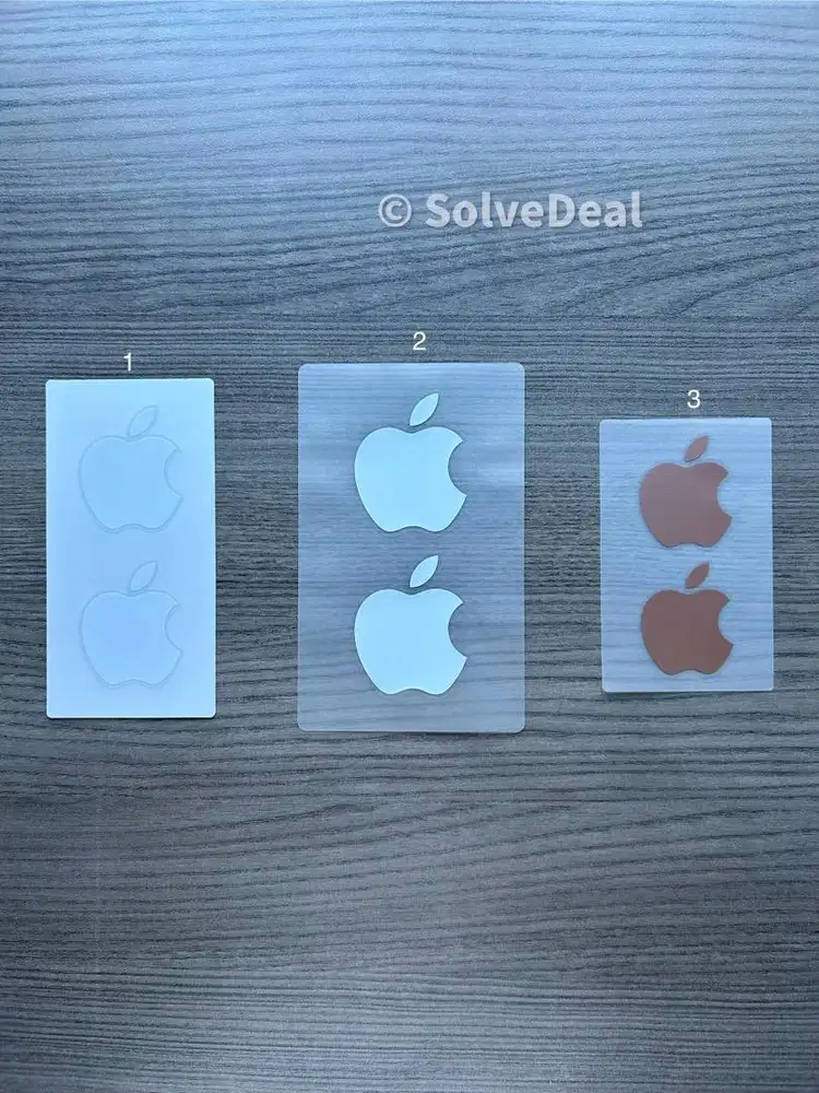 Stiker Logo Apple Ipad Iphone MacBook Set 2pcs
