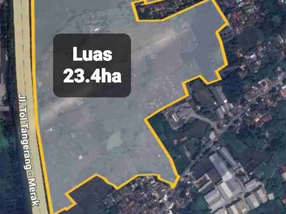 Dijual lahan zona industri 23,4 Ha di Balaraja Tangerang