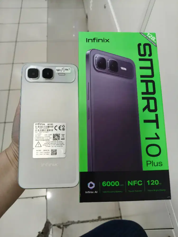 Seken Infinix Smart 10 plus NFC 8/128 seken komplit garansi