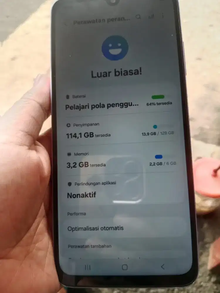 di jual hp samsung galaxi a05s ram 6/128gb