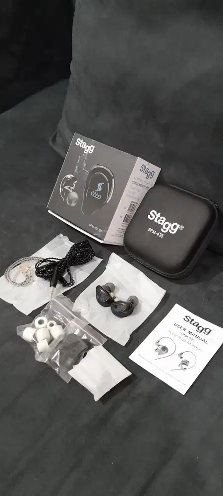 Stagg IEM SPM435 SPM 435 Earphone Monitor 4 Driver Hi Res Like New