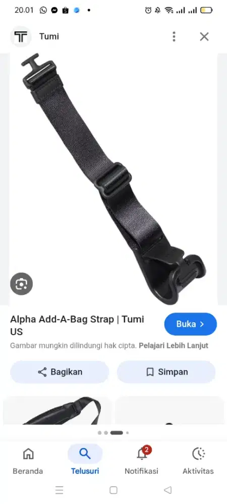 Aksesoris tumi koper dan tas