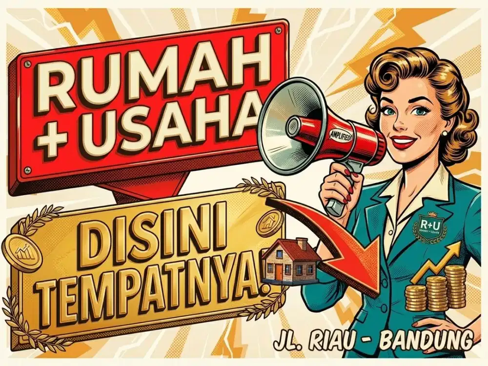 JUAL SEWA RUMAH DI JALAN RIAU, DAGO, CIHAPIT, BANDUNG KOTA.
