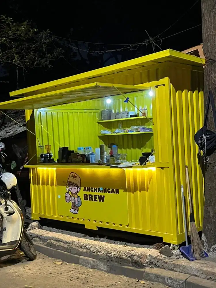 Booth Kontainer kuning 3x2