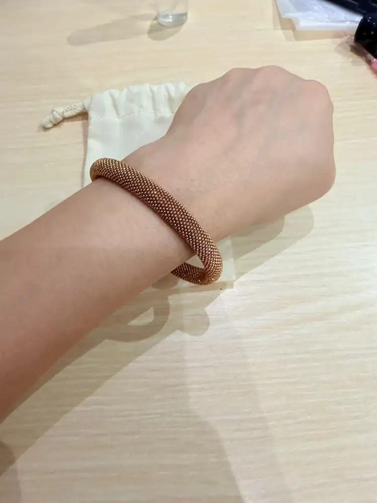 Gelang Fossil gold