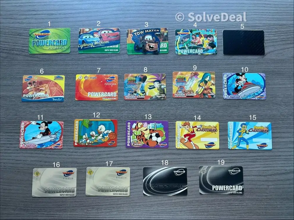Kartu Powercard Timezone Vintage Tahun 2000an Koleksi Kartu Permainan