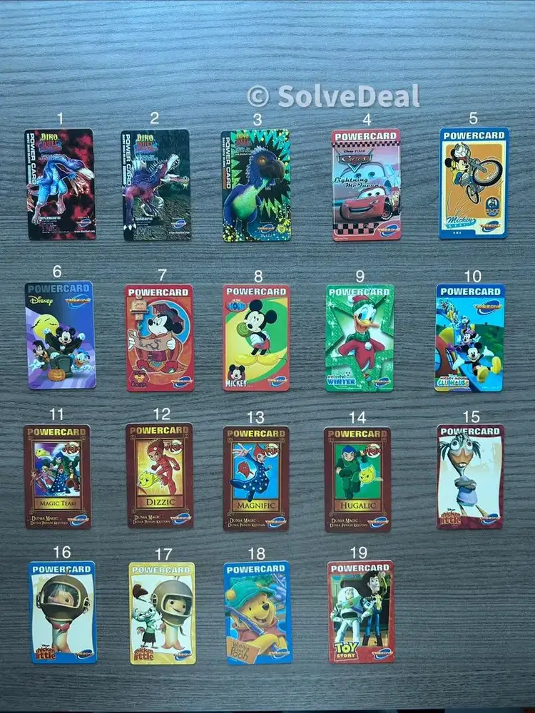Kartu Powercard Timezone Generasi Lama Vintage Koleksi Kartu Permainan