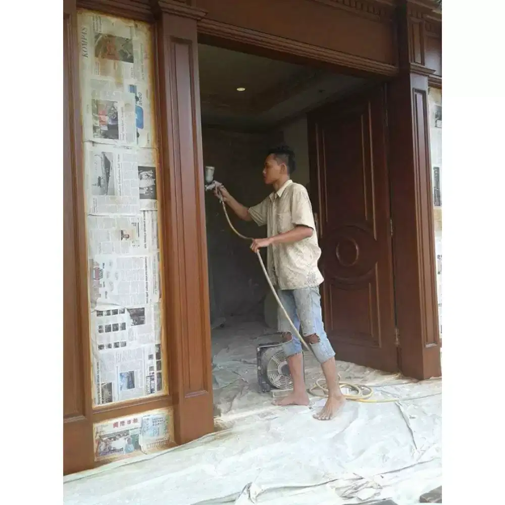 Tukang cat tembok plitur Duco kanopi plapon keramik granit dn renovasi