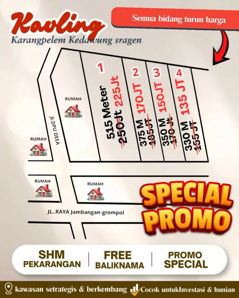 Jual tanah murah