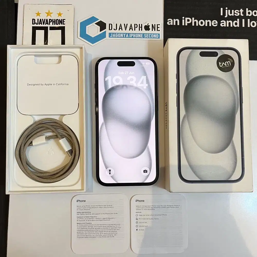 iPhone 15 Black 128GB Ex iBox Resmi