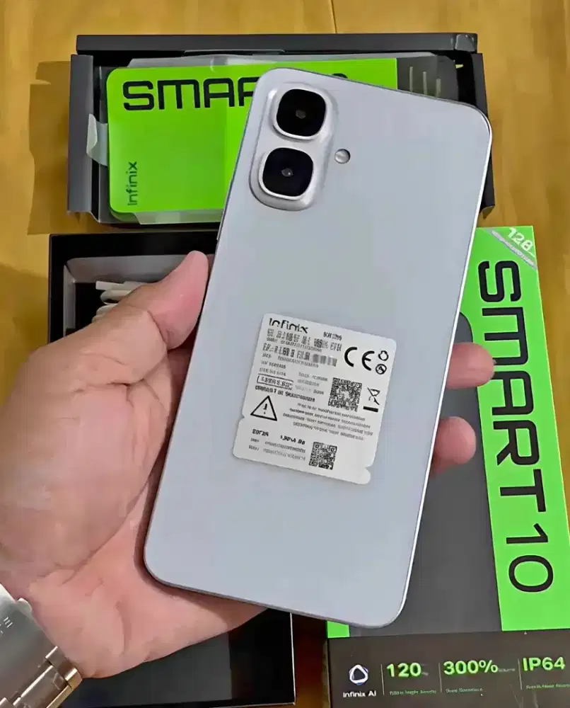 infinix smart 10 4+4/128 fulset garansi on