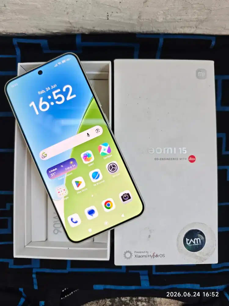 Xiaomi 15 12/256 Fullset ori segel mulus no minus istimewa