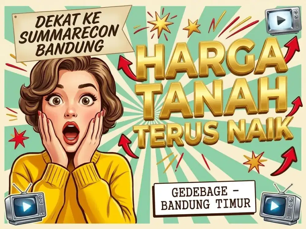 JUAL TANAH DEKAT SUMMARECON BANDUNG, GEDEBAGE, DARWATI, CIWASTRA, BANDUNG TIMUR.