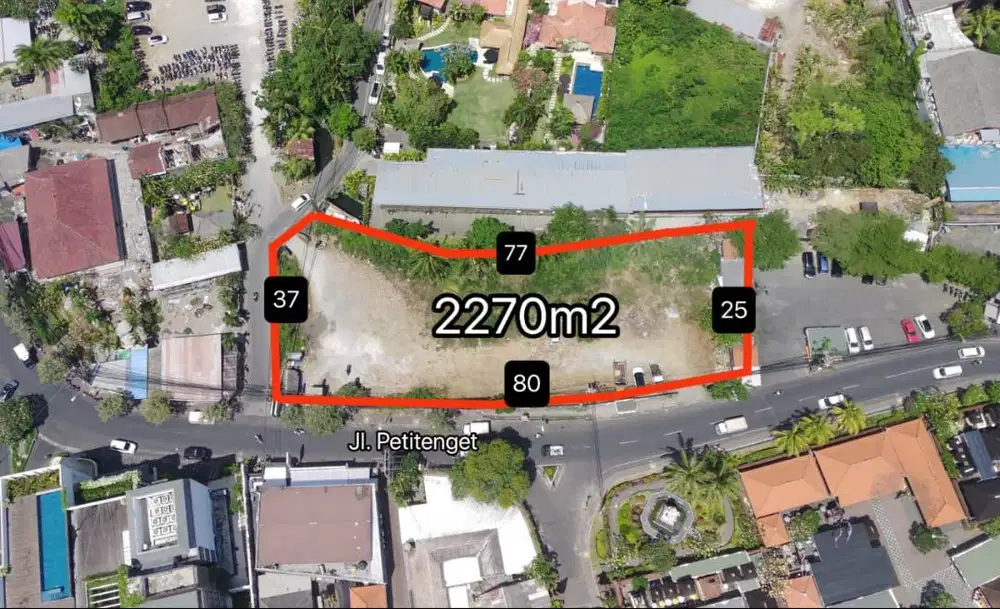 di jual tanah dekat dengan pantai petitenget kuta bali dan canggu