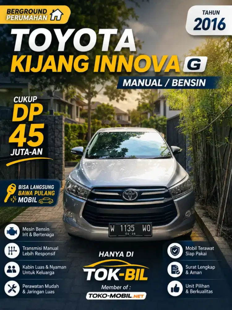 Toyota Kijang Innova Reborn G Manual Bensin