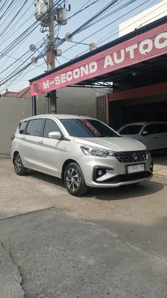 Suzuki Ertiga GX Hybrid 1.5 A/T 2023 Silver Matic #ertiga hibrid
