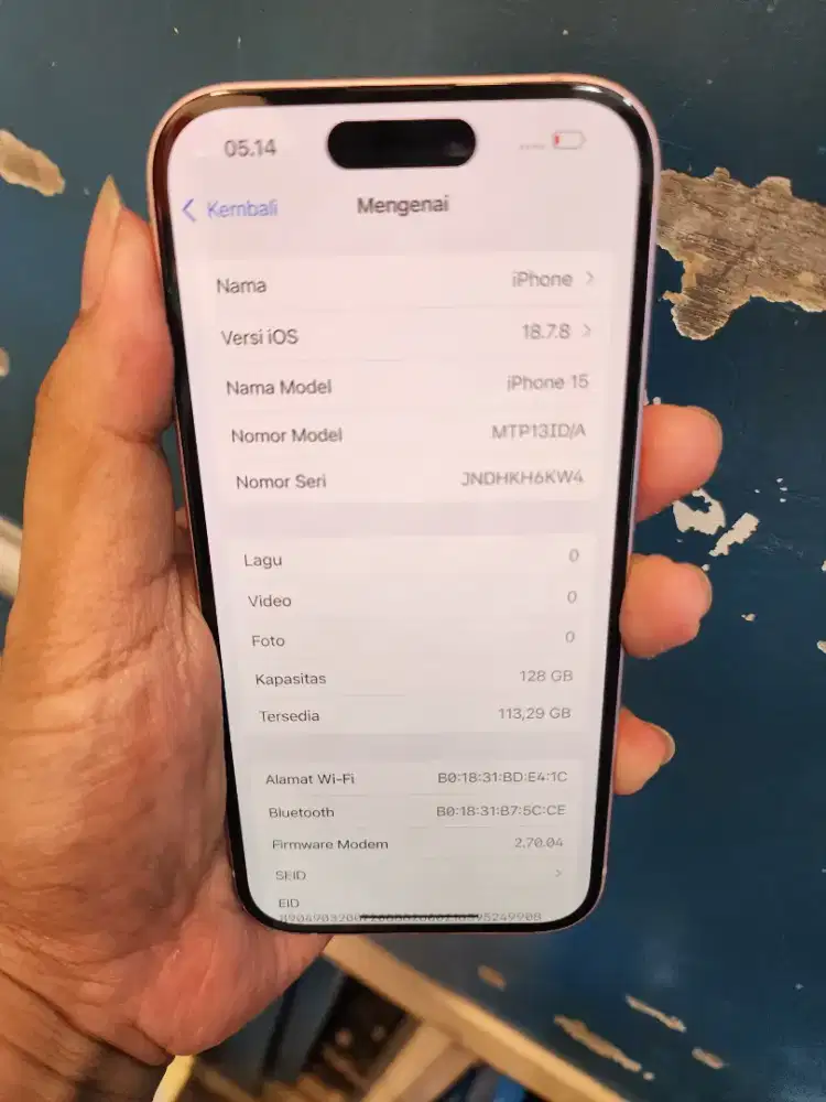 Iphone 15 128 pink resmi garansi desember