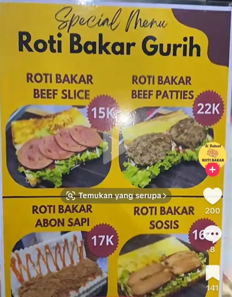 Lowongan Dagang Roti bakar