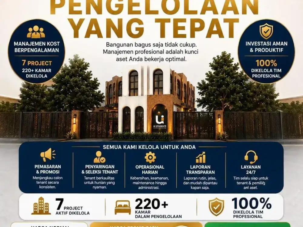 Dijual Kos Kosan Baru 2 Menit Ke Kampus Universitas Indonesia UI Depok