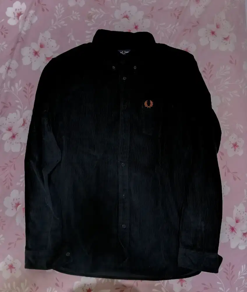Kemeja fred perry corduroy