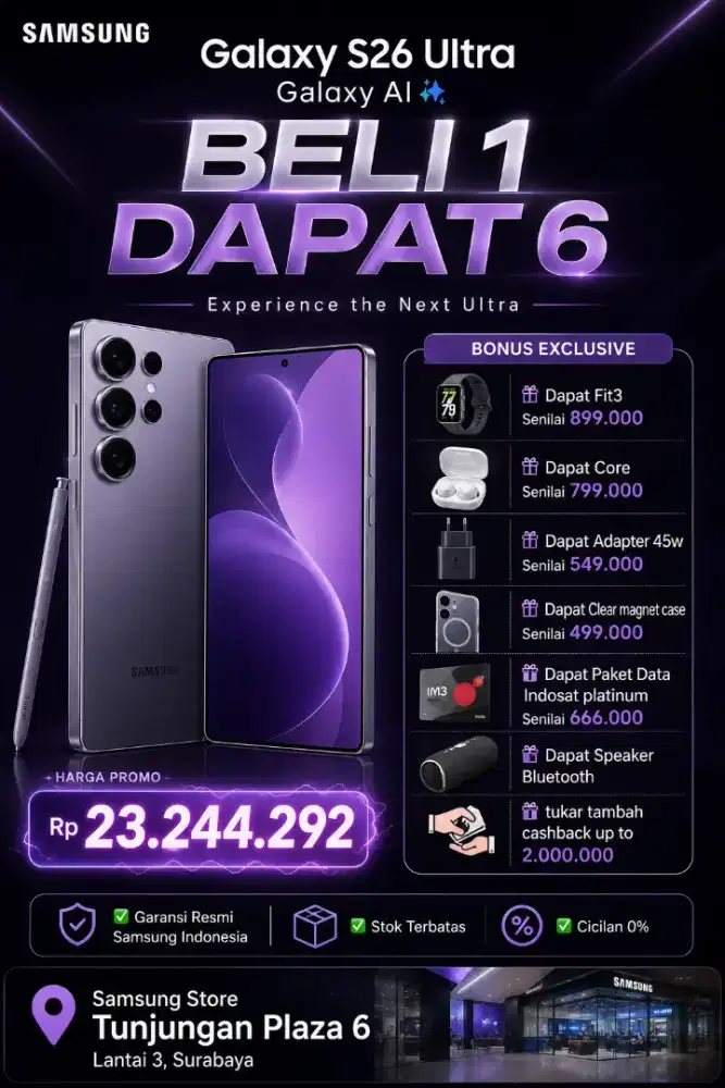 SAMSUNG GALAXY S26 ULTRA BELI 1 DAPAT 6