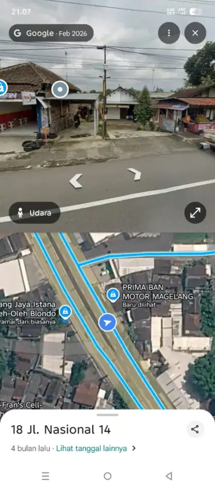 Dijual lahan strategis pinggir jalan raya Magelang -Jogja