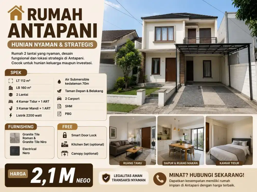 Rumah Luas nan Nyaman Daerah Antapani Nego Sampai Jadi