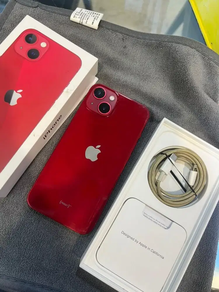 iPhone 13 128GB Red iBox Lengkap Ori BH 88%