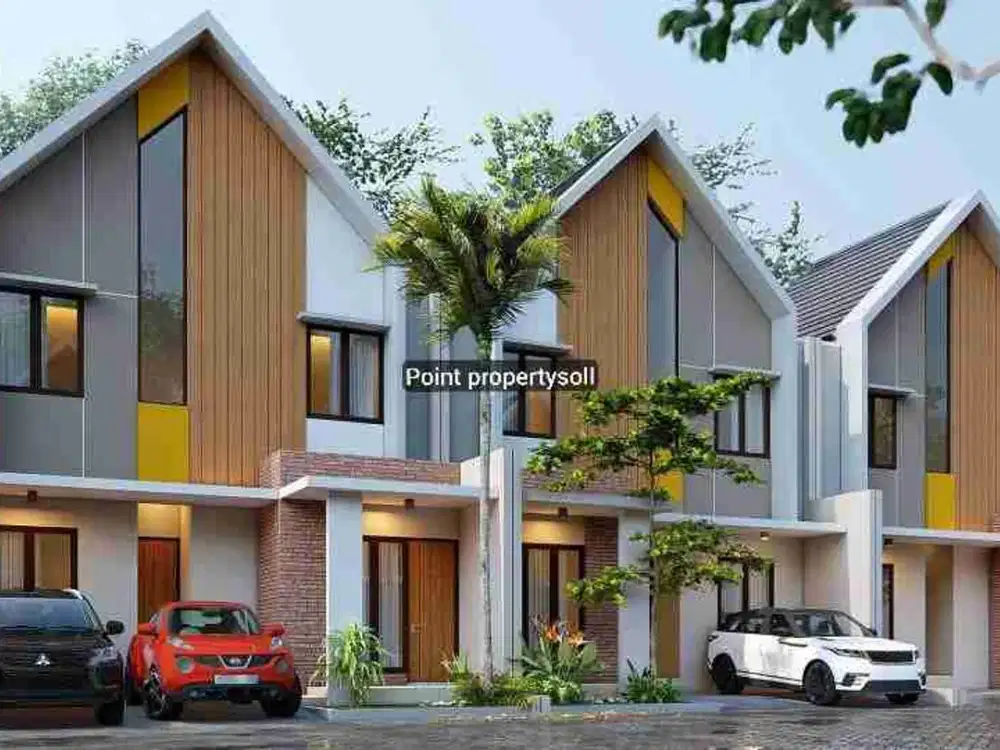 Rumah Modern Kekinian 2lt di Cluster Solo Baru