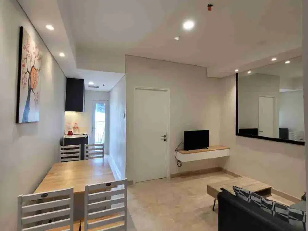 apartemen siap huni 1 kamar podomoro fasilitas kolam renang mall