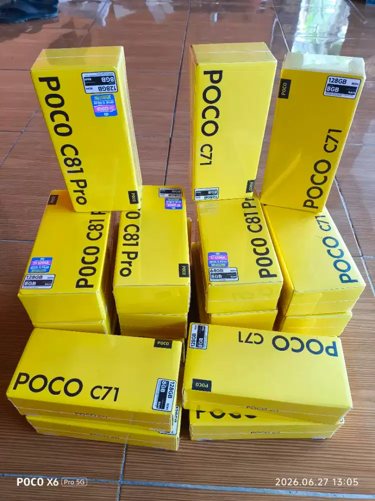 Poco c81 pro 4/128 poco c71 4/128 baru dan segel murah
