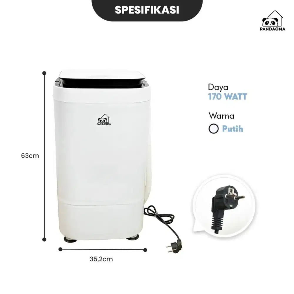 Mesin Cuci Atro 4,5kg Pandaoma