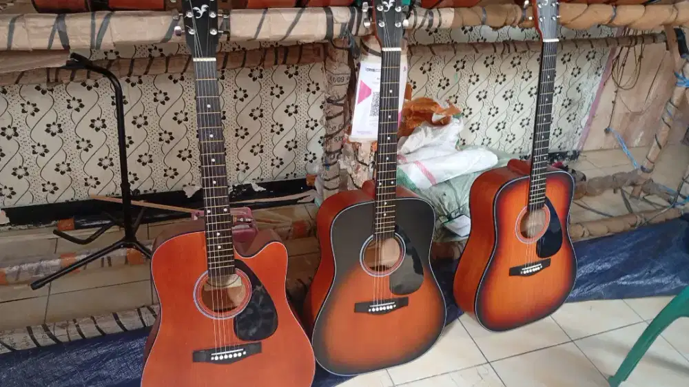Gitar akustik tanem besi aktif