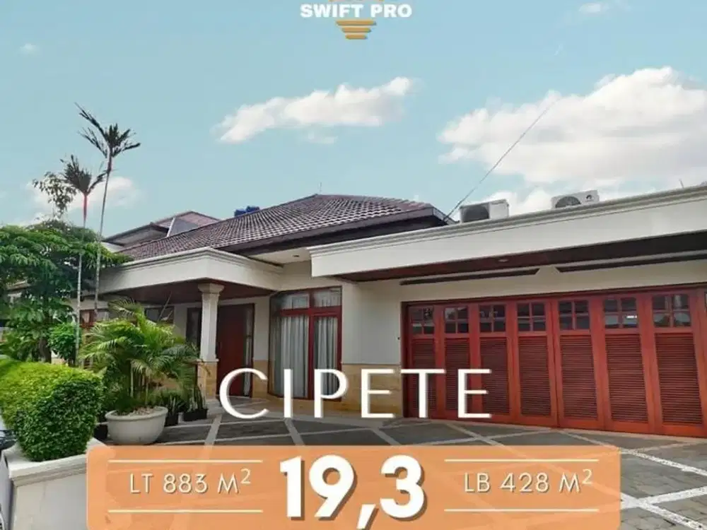 Rumah Langka di Komplek Cipete Jakarta Selatan | LT 20 × 40 m | Dekat MRT Cipete, Pondok Indah & Tol JORR Fatmawati | Harga Rp19,3 Miliar | Segera Sur