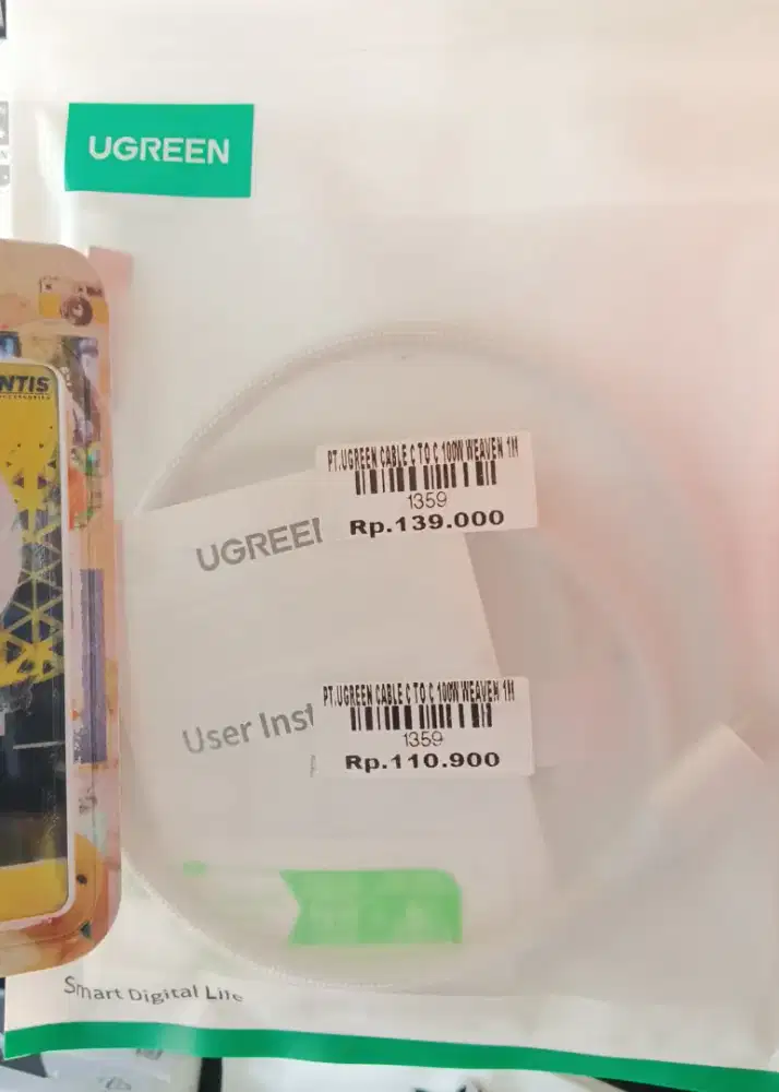 UGREEN CABLE C TO C 100W | ATLANTIS DAHSYAT
