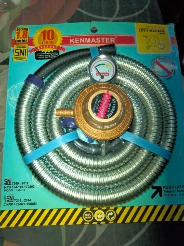 Paket Regulator Meter + Selang Gas Protec