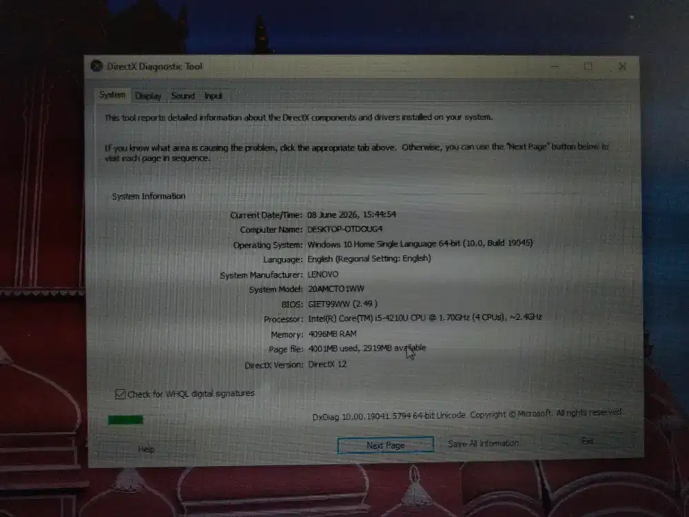 LAPTOP THINKPAD