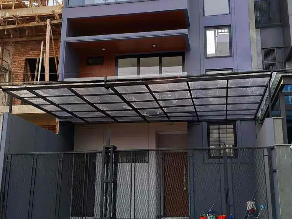 Rumah baru 3 lt 7 x 17 m2 di Taman Kedoya Residences SHM utara ada 4+1 kt 4+1 km unfurnished carport 2 mobil, row jalan 3 mobil, survey yuk!