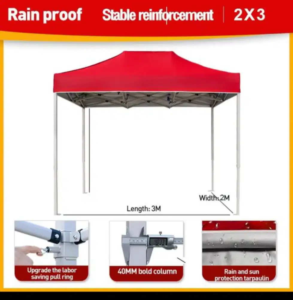 Tenda lipat jualan portable